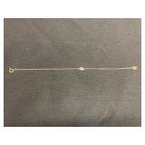 14K Bracelet With Center Diamond Stone