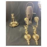 Teapot Warmer, Baldwin Candlestick & (2)