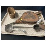 Early Painted Bellows, Painted Basket,