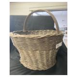 Round Wicker Handled Basket