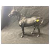 Cast Iron Painted Black Horse