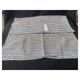 Vintage Linen Striped Pillow Bolster