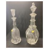 2 Vintage Stoppered Bottles