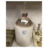 Vintage 2 Tone Glazed Stoneware Jug