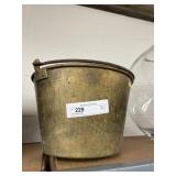 Vtg. Brass Pail