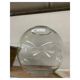 Large Glass Bulbous Form Vase