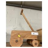 Handmade Wooden Pull Wagon