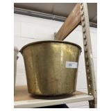 Vtg. Brass Pail