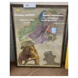 Print of Lady on Couch w/ Dog