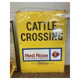 Cattle Crossing Sign