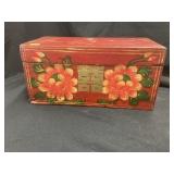 Covered Wooden Painted Box