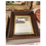 Walnut Shadowbox Frame w/ Mirror