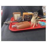 Electric & Wind Up Alarm Clocks, Flask,