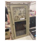 Vtg. Painted Mantel Clock