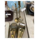 Brass Magnifying Glass & Brass Shoes