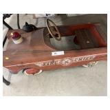 Vtg. Fire Chief Pedal Car