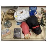 China Bureau Box, Shirley Temple Mug, Stuffed