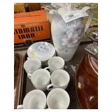 Bavarian Chocolate Pot & (6) Cups/Saucers