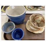 Pottery Planters and Glazed Bowls