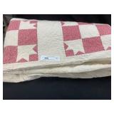 Vintage Block Patterned Star Quilt