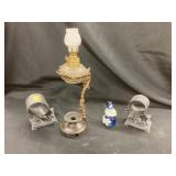 2 Silver Plate Figural Napkin Holders