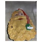 Vintage Santa 3D Light Up Wall Hanging Mold
