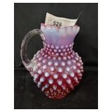 Fenton Art Glass Hobnail Pitcher