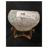 Fenton Art Glass Bowl With Base