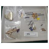 Advertising Pins, Tie Tacs, and Cast Brass Hearts