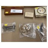 Turkey Call, Bureau Clock, Skeleton Keys, Token