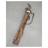 4 Vintage Wood Shaft Golf Clubs