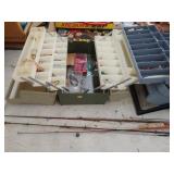 3 Tackle Boxes, Assorted Fishing Gear, Reels, Etc