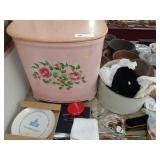 Laundry Basket, Vtg. Hats, Cosmetic Aids