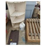 Storage Trunk, Primitive Corner Shelf