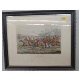 3 Vintage Fox Hunt Prints