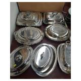 Assorted Silver Plate Serving Dishes