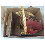 Assorted Woven Baskets and Planters