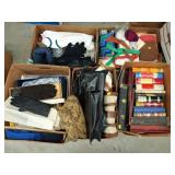 Linens, Gloves, Purses, Assorted Books