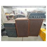 Scott Receiver and 2 Various Speakers