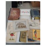 Pencil Sketches, Prints, Books, Scrapbook