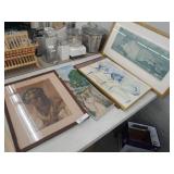 Oil on Board, Watercolors, Prints