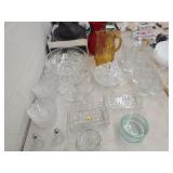 Water Pitcher, Tumblers, Pattern Glass