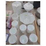Assorted Milk Glass