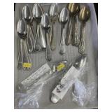 Spoons- Nickel Silver, Coin Silver, etc.