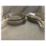 (4) Cast Iron Skillets