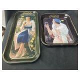 2 Contemporary Coca Cola Trays