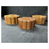 (3) Wooden Trinket Boxes