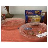 (2) Oval Pink Serving Dishes, Ladies Watch,