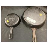 (2) Cast Iron Skillets