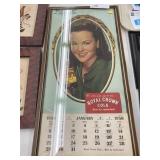 Royal Crown 1950s Color Lithograph Calendar